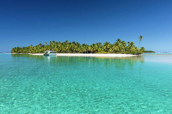 Paradise Wall Art featuring the digital art Cook Islands, Aitutaki, South Seas #15 by Reinhard Schmid