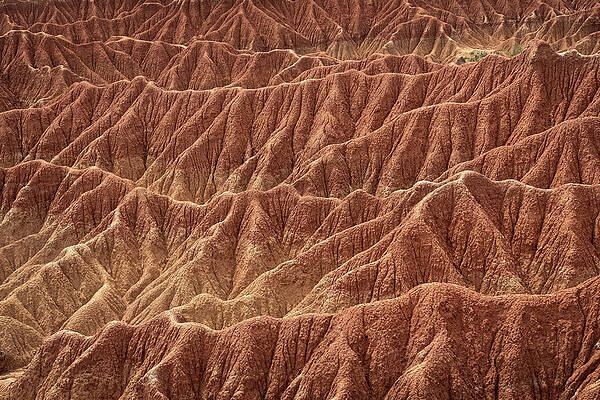 Surreal Landscape At Tatacoa Desert Desierto De La Tatacoa, Township Villavieja Nearby Neiva, Departmento Huila, Colombia, Southamerica #16 Print