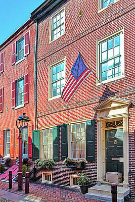 Lamp Wall Art featuring the digital art Usa, Pennsylvania, Philadelphia, Old #16 by Lumiere