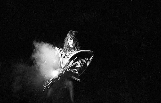 Rock Guitarist on Stage Wall Art