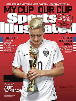 Sports Illustrated Cover With Soccer Star Photograph