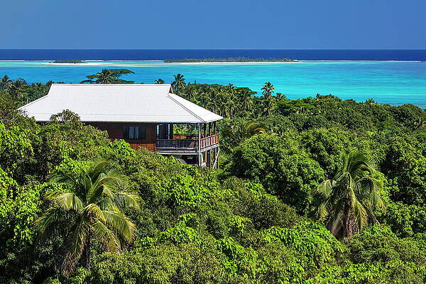 Paradise Wall Art featuring the digital art Cook Islands, Aitutaki, South Seas #18 by Reinhard Schmid