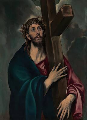 17th Century Painting - Christ Carrying The Cross by El Greco