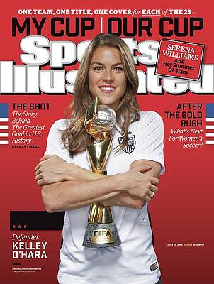 Trophy Photograph - Us Womens National Team 2015 Fifa Womens World Cup Champions Sports Illustrated Cover #19 by Sports Illustrated