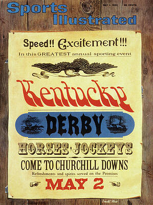 Vintage Kentucky Derby Poster Wall Art