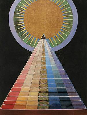 Geometric Spiritual Altarpiece Painting