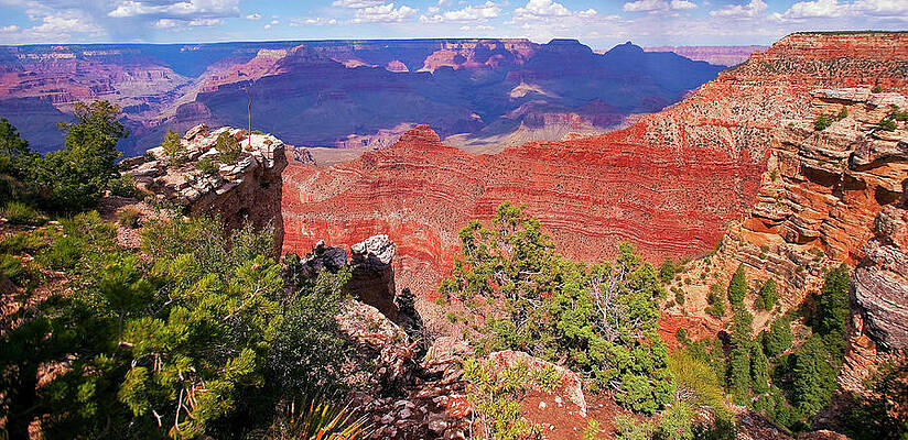 National Parks Wall Art featuring the digital art Arizona, Grand Canyon Np, South Rim #2 by G. Cam