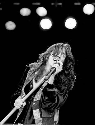 Rock Singer Performing Live on Stage Wall Art