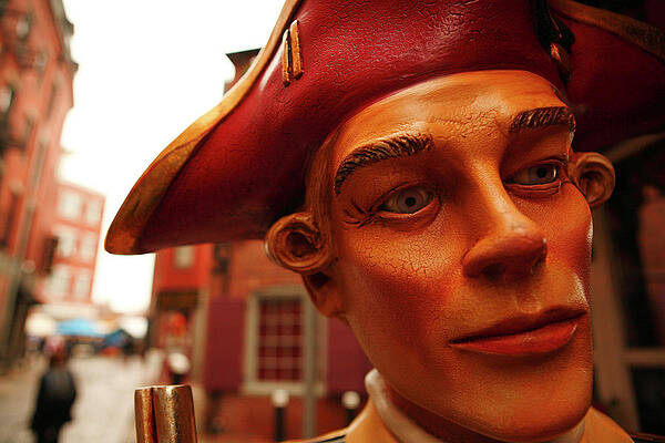 Boston Digital Art - Colonial Soldier Statue, Boston Ma #2 by Bravo