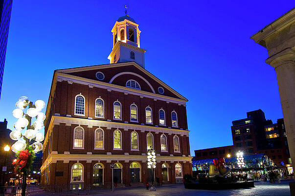 Boston Digital Art - Faneuil Hall, Boston, Massachusetts #2 by G. Cam