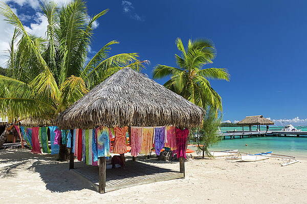 Paradise Wall Art featuring the digital art French Polynesia, Society Islands #2 by Reinhard Schmid