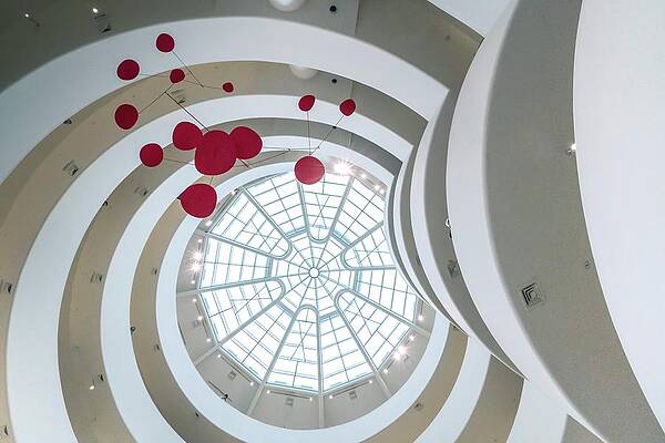 Wall Art featuring the digital art Guggenheim Museum In Manhattan #2 by Laura Zeid