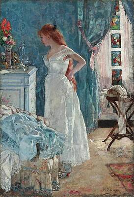 Famous Red Dress Paintings for Sale