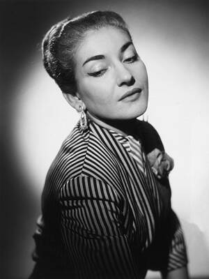 Wall Art featuring the photograph Maria Callas #2 by Baron