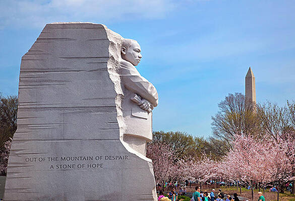 United States Wall Art featuring the digital art Mlk Jr Memorial, Washington Dc #2 by Milton Photography