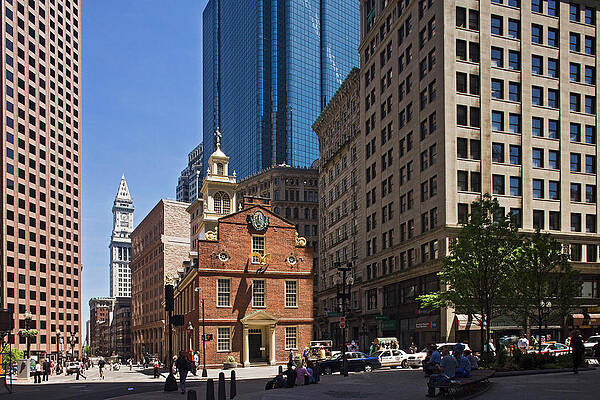 Boston Digital Art - Old State House, Boston #2 by Massimo Borchi
