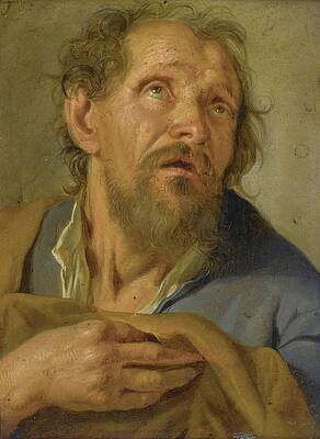 Gaze Painting - Portrait Of An Old Man by Jacob Toorenvliet