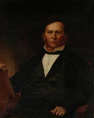 David Cox Painting - Portrait Of Governor David Wallace by Jacob Cox