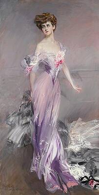 lady in purple dress painting Famous Paintings for Sale CollectibleFigure