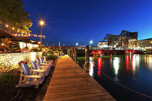 Outdoor Digital Art - Restaurant In Mystic Connecticut #2 by Claudia Uripos