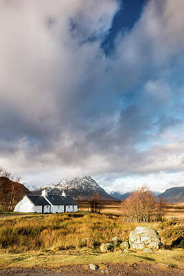 Impressive Wall Art featuring the digital art Scotland, Glencoe, Black Rock Cottage #2 by Jordan Banks