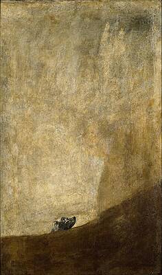 Dog Painting - The Dog by Francisco Goya