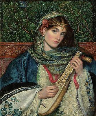 Traditional Painting - The Mandolin by James Smetham