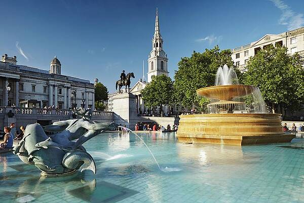 Travel Digital Art - Trafalgar Square, London, England #2 by Richard Taylor