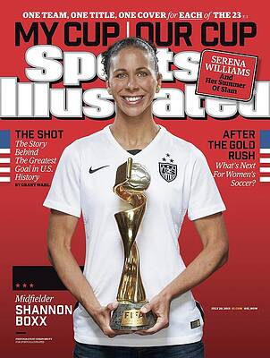 Trophy Photograph - Us Womens National Team 2015 Fifa Womens World Cup Champions Sports Illustrated Cover #2 by Sports Illustrated