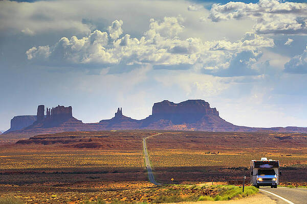 Impressive Wall Art featuring the digital art Monument Valley, Arizona, Usa #20 by Maurizio Rellini