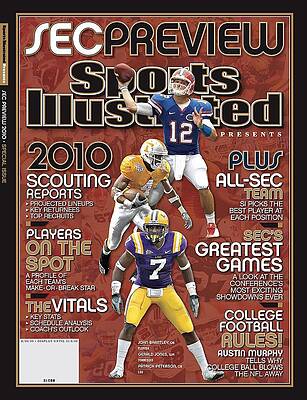 2010 SEC Football Sports Illustrated Cover Photograph