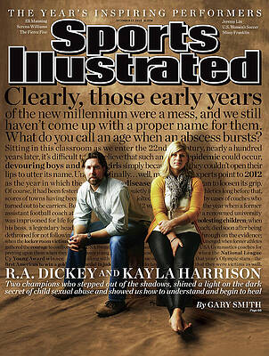 R.A. Dickey and Kayla Harrison on Cover Photograph