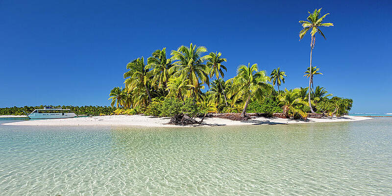 Paradise Wall Art featuring the digital art Cook Islands, Aitutaki, South Seas #21 by Reinhard Schmid
