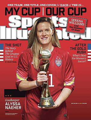 Trophy Photograph - Us Womens National Team 2015 Fifa Womens World Cup Champions Sports Illustrated Cover #21 by Sports Illustrated