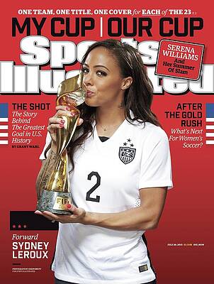 Trophy Photograph - Us Womens National Team 2015 Fifa Womens World Cup Champions Sports Illustrated Cover #22 by Sports Illustrated