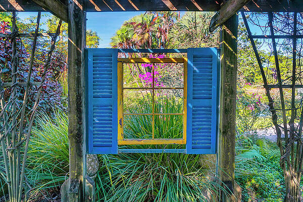 Wall Art featuring the digital art Botanic Garden, West Palm Beach, Fl #28 by Laura Zeid