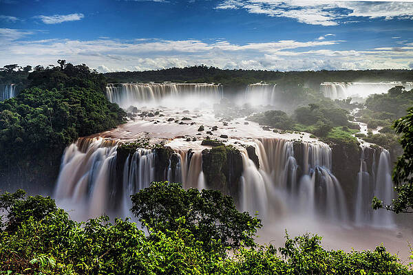 Majestic Iguazu Falls View Wall Art