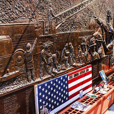 North America Wall Art featuring the digital art 911 Memorial, Nyc #3 by Antonino Bartuccio