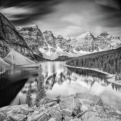 Impressive Wall Art featuring the digital art Banff National Park #3 by Pietro Canali