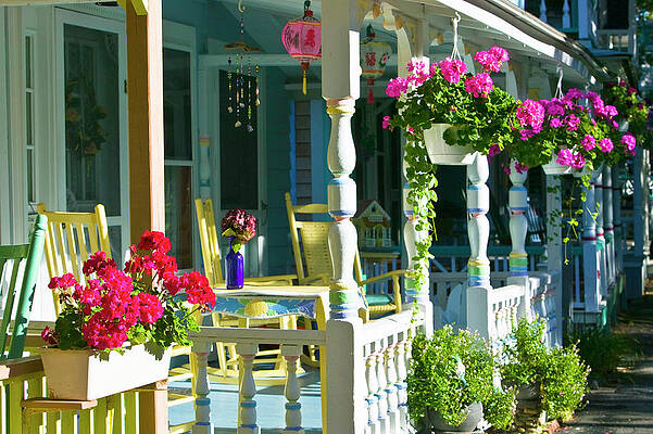 Facade Wall Art featuring the digital art Gingerbread House, Martha's Vineyard, Ma #3 by Walter Bibikow