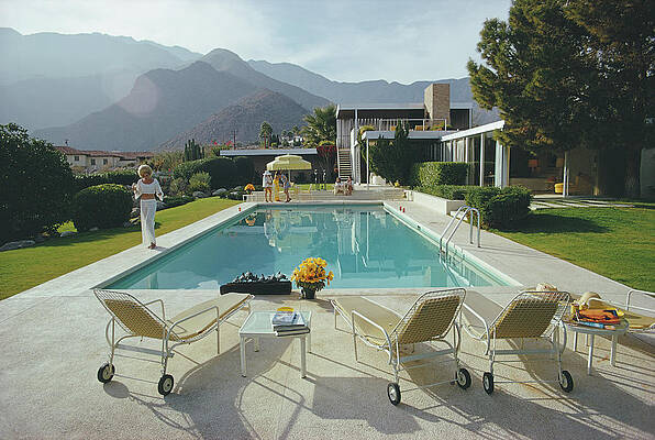 Luxury Poolside Retreat Wall Art