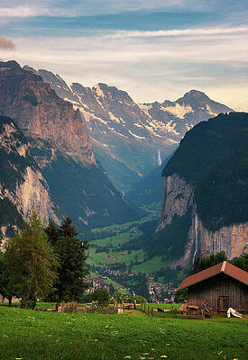 Summer Wall Art featuring the photograph Lauterbrunnen Valley In The Swiss Alps Viewed From The Alpine Village Of Wengen #3 by Miroslav Liska