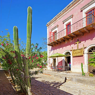 Building Wall Art featuring the digital art Mexico, Baja California Sur, La Paz #3 by Pietro Canali