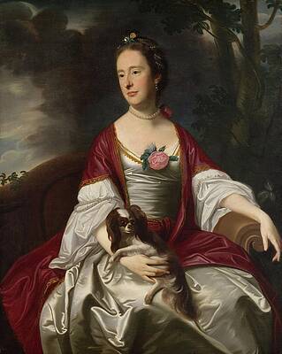 John Singleton Copley Painting - Mrs. Jerathmael Bowers by John Singleton Copley