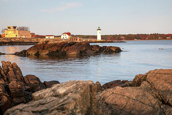 United States Wall Art featuring the digital art New Hampshire, New Castle, Portsmouth Harbor Lighthouse #3 by Andres Uribe