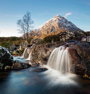 Impressive Wall Art featuring the digital art Scotland, Glencoe, Coupall Falls #3 by Jordan Banks