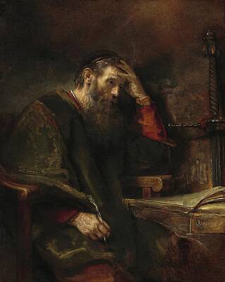 Apostle Paul in Deep Thought Wall Art