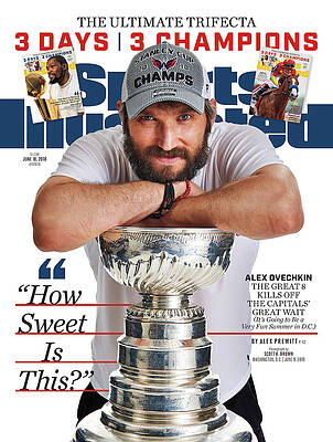 Alex Ovechkin with the Stanley Cup Wall Art
