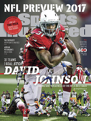 Running Photograph - 31 Teams, 1 Goal Stop David Johnson, 2017 Nfl Football Sports Illustrated Cover by Sports Illustrated