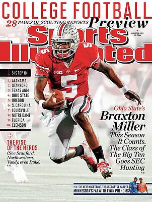 Braxton Miller on Sports Illustrated Cover Wall Art